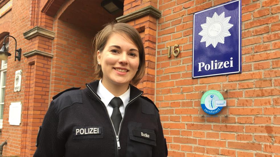 Neue Leiterin des Polizeikommissariats Papenburg: Sina Butke (32). © Schade