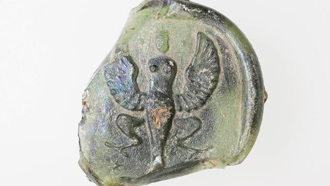 Seltenes Glassiegel im Garten gefunden