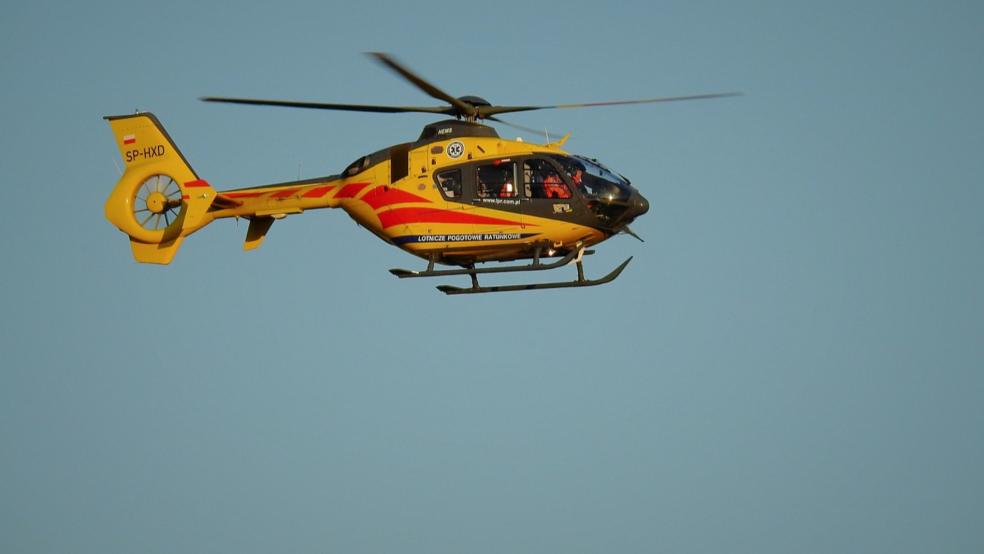 Ein Hubschrauber brachte den verletzten Mann ins Krankenhaus.  © Pixabay