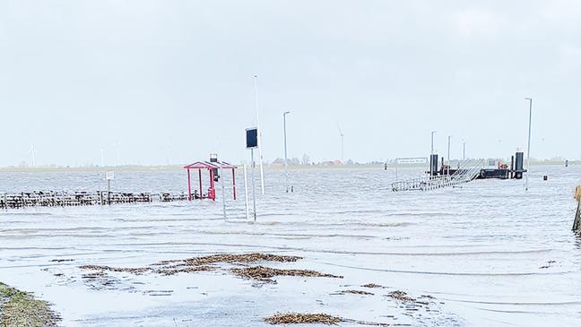 Wartehäuschen wird vor Fluten geschützt
