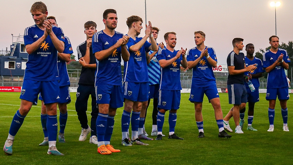 Kickers Emden durfte einen gelungenen Spieltag feiern. © privat