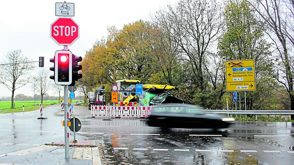 Die Landesstraße 31 zwischen Brual und Rhede ist nach Ende der Sanierungsarbeiten seit heute wieder für den Verkehr freigegeben. © Archivfoto: Belling