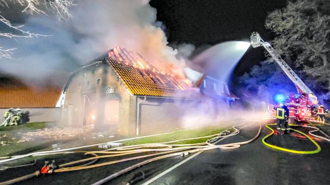 Wohnhaus durch Feuer schwer beschädigt