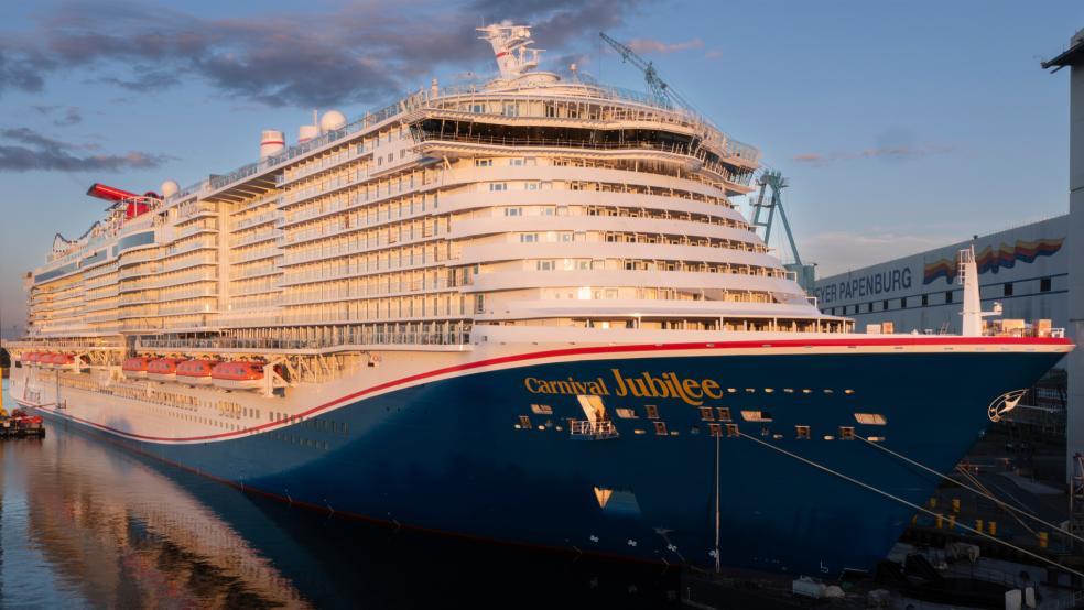 Werftchef Bernard Meyer hatte den Bau der "Carnival Jubilee" als eine der größten Herausforderungen des Unternehmens bezeichnet. Jetzt konnte das Schiff fristgerecht abgeliefert werden. © Meyer Werft