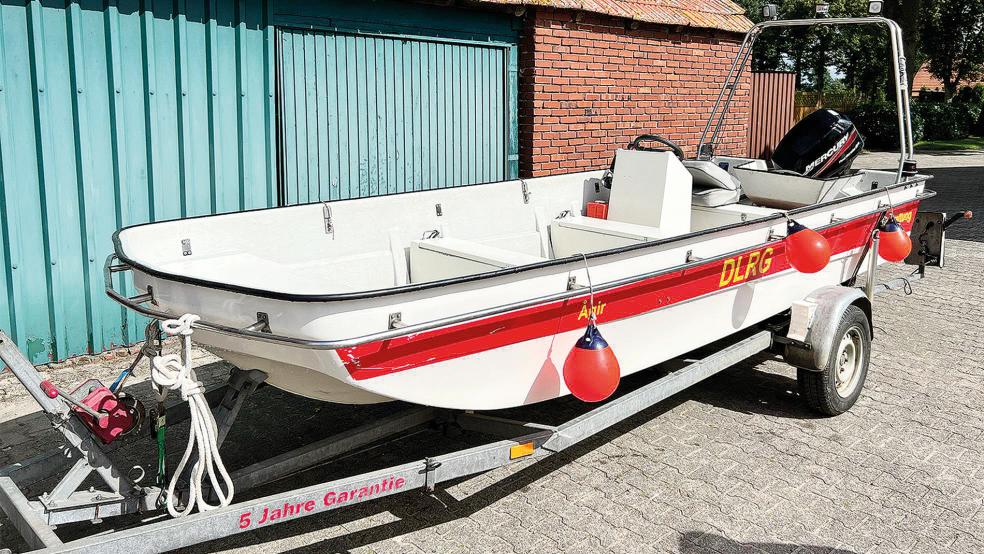 Ein solches Boot möchte sich die DLRG Ortsgruppe Bunde gerne zulegen. Dazu braucht es allerdings noch Geld.  © Foto: Privat