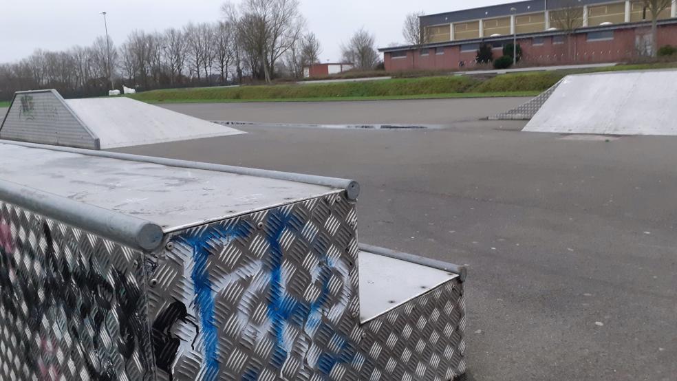 Die Skateranlage am Mölenland in Bunde bekommt eine Halfpipe. Außerdem ist die Anschaffung von Jugendbänken und Mülltonnen geplant. Es ist das erste größere Projekt des Jugendparlaments.  © Berents