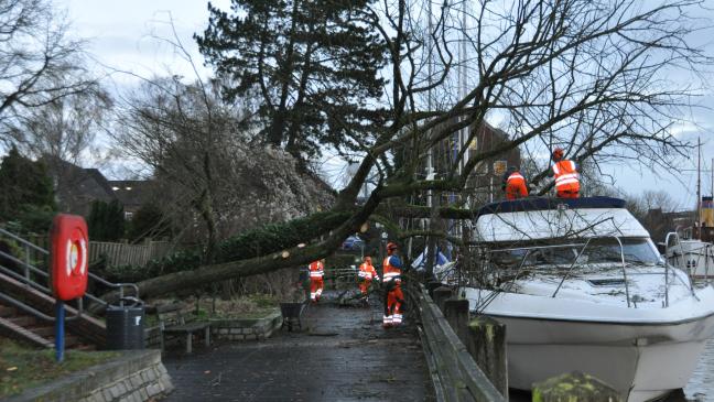 Sturmtief hält Feuerwehren in Atem