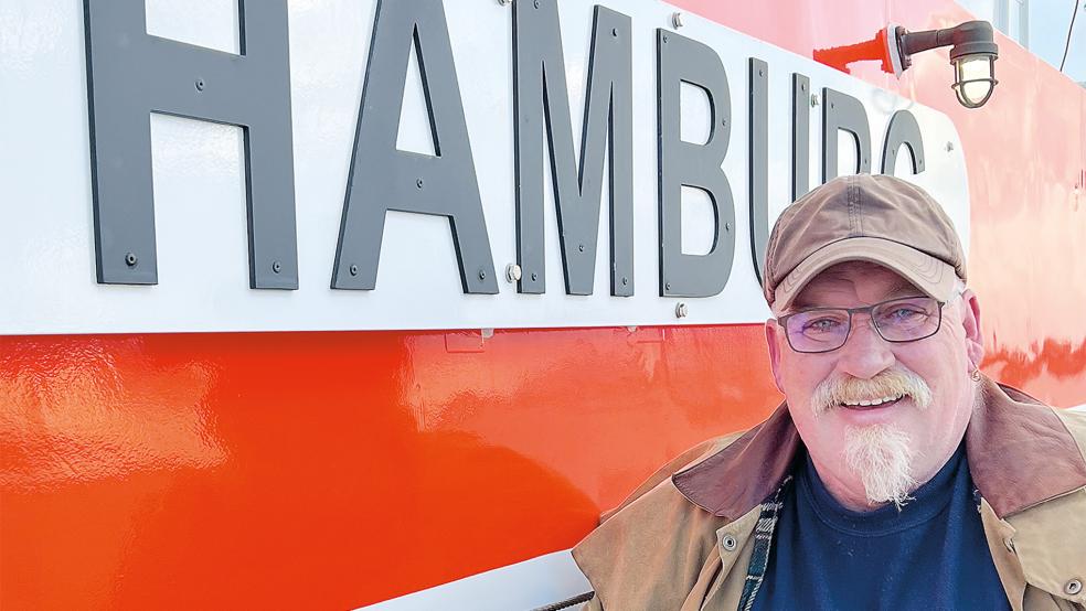 Die letzte Wache für Vormann Ralf Brinker auf dem Seenotrettungskreuzer »Hamburg«.  © Foto: DGzRS