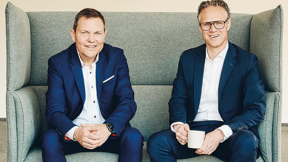 Geschäftsführer der Glasfaser Nordwest GmbH: Arnold Diekmann (links) und Andreas Mayer.  © Foto: GFNW