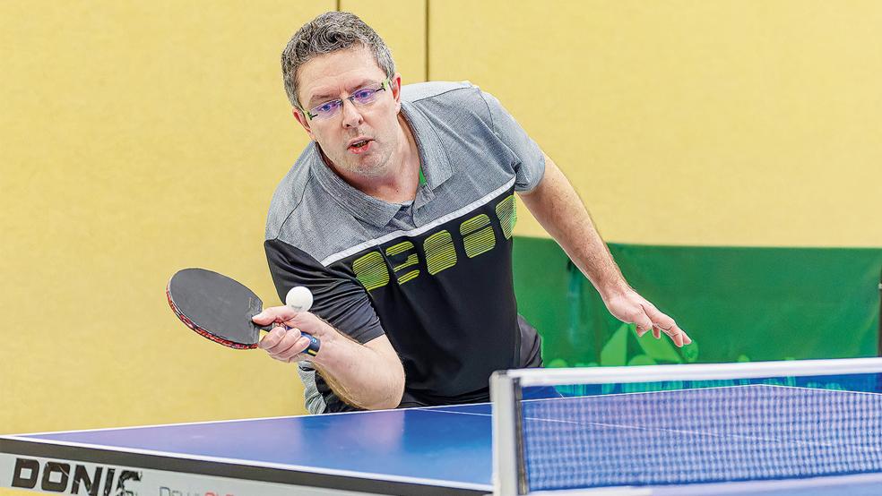 Stefan Apfel gewann gegen den SV Nortmoor beide Einzel sowie sein Doppel mit Martijn Hooghiemstra.  © Foto: Jungeblut