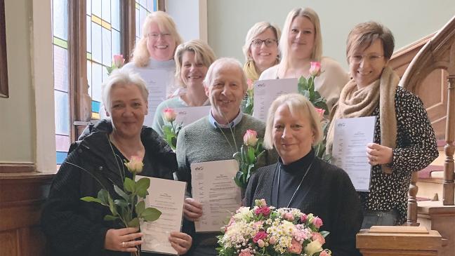 Sieben neue Betreuungsfachkräfte