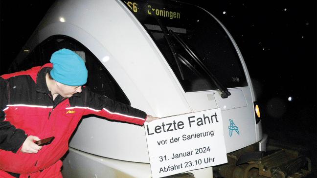 Allein im letzten Zug