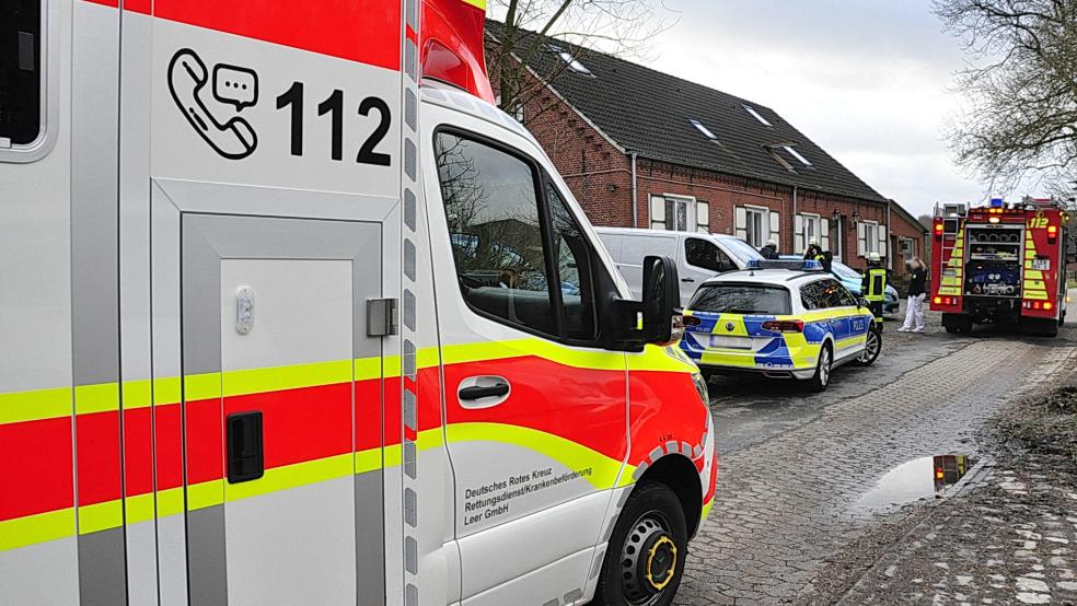 Feuerwehr, Rettungsdienst und Polizei waren heute Vormittag in Coldam gefordert. © Foto: Wolters
