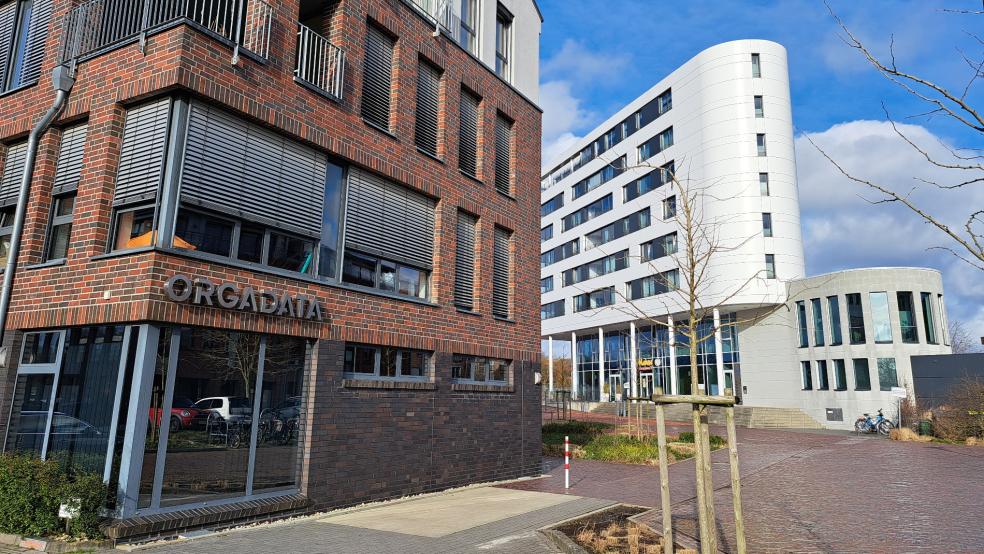 Der Firmensitz der Orgadata AG befindet sich in direkter Nachbarschaft des Wohn- und Geschäftshauses »Die Leda«. © Szyska