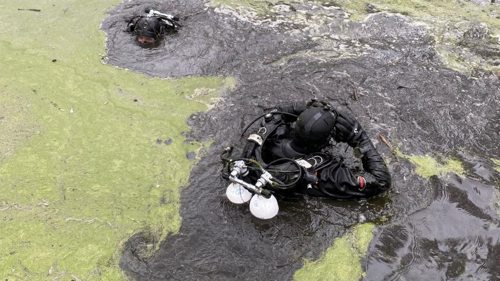 Der Einsatz der Polizeitaucher brachte den Ermittlern keine relevanten Erkenntnisse. © Foto: Polizei