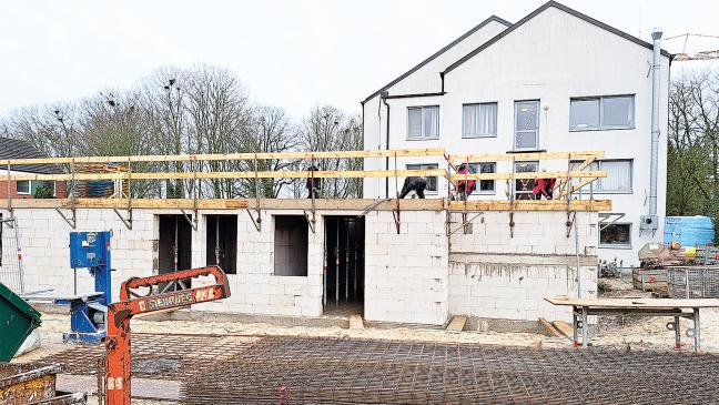 Arbeiten an Neubauten wieder in vollem Gange