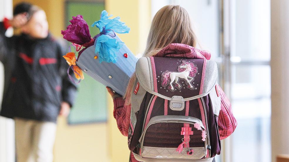 Mit dem neuen Schulbezirk werden an der Grundschule Dollart künftig wieder mehr Kinder eingeschult.  © Symbolfoto: dpa