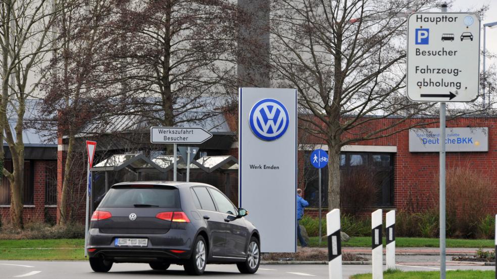 Im Emder VW-Werk hat es am Dienstag einen tödlichen Arbeitsunfall gegeben. © Hasseler