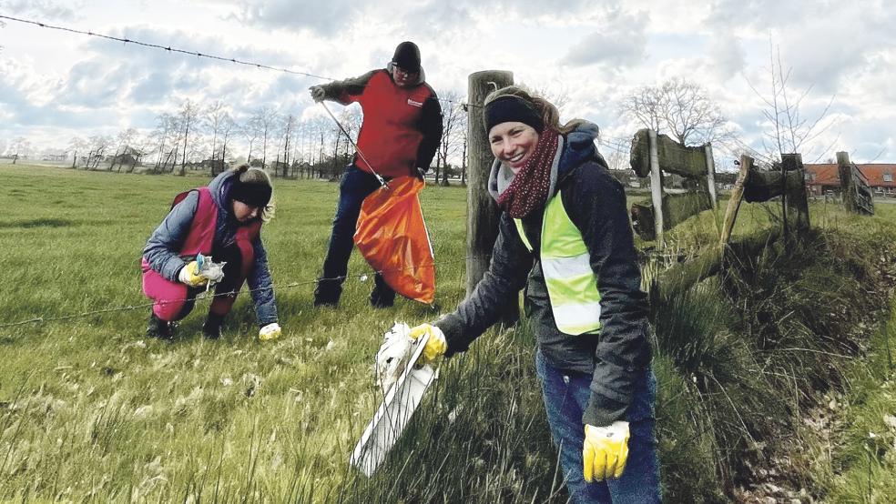 Für eine saubere Umwelt treten Samstag wieder viele Helferinnen und Helfer in Weener in Aktion.  © Foto: Stadt Weener (Archiv)