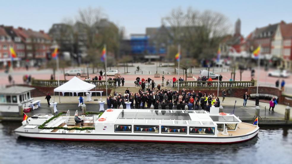 Die »Engelke« soll am 27. März in die Saison starten. Ab 11 Uhr fährt das Schiff jeweils zur vollen Stunde. Zusteigen kann man am Ratsdelft oder auch an der Haltestelle am Seemannsheim (15 Minuten später). © AG Ems