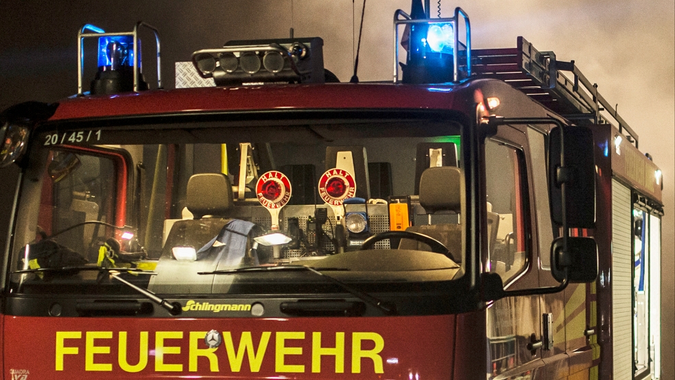 Die Feuerwehr Weener, hier ein Symbolbild, war heute im Ersatzbrennstoffwerk im Industriegebiet in Weener im Einsatz. © Archiv
