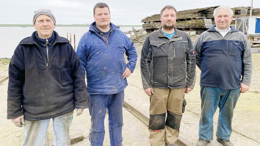 Am Steuer des Unternehmens (von links): Jan Gerjet Erich Bültjer, sein Sohn Gerjet Hinderk Bültjer junior, Andy Bültjer und dessen Vater Gerjet Hinderk Bültjer senior. © Foto: Hanken