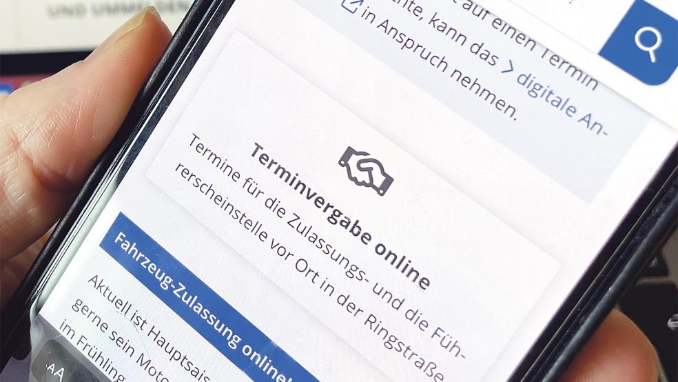 Die Kfz-Zulassungsstelle in Leer kann nur nach vorheriger Termin­absprache besucht werden.  © Foto: Landkreis Leer