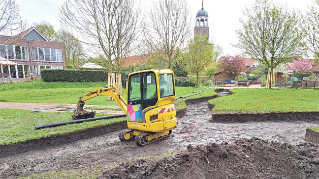 Baustart für Fitness-Stationen im Wierde-Park