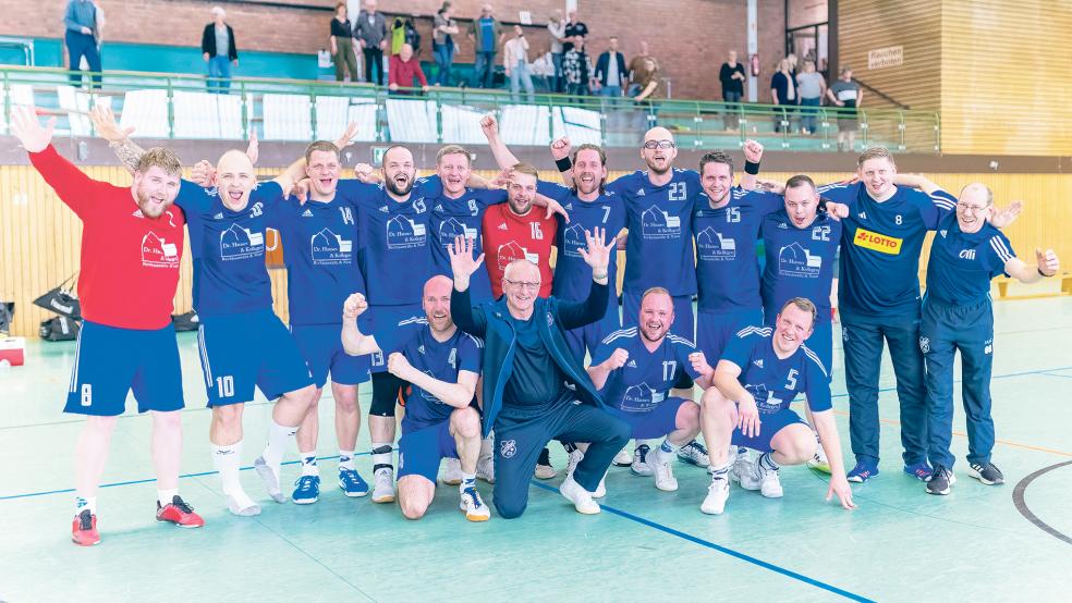 Die Handballer des TuS Holthusen sind mit ihrer Heimbilanz besonders zufrieden.  © Fotos: Jungeblut