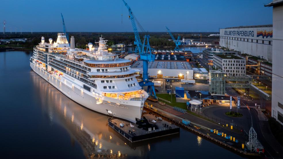 Die "Silver Ray" wird sich am Wochenende auf den Weg zur Nordsee machen. © Foto: Meyer Werft