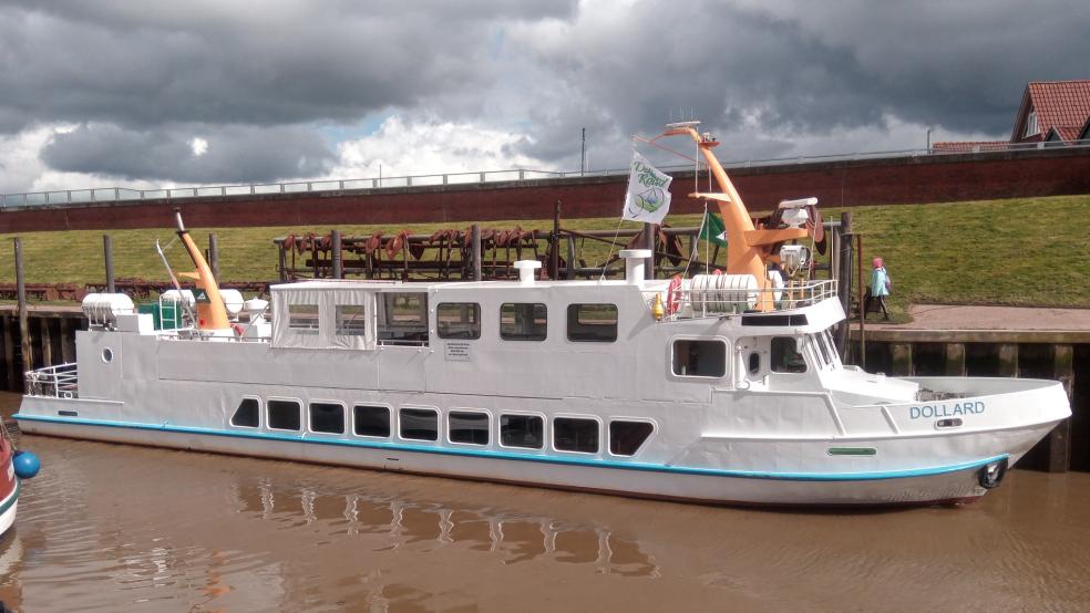 Die "MS Dollard" konnte den Ditzumer Hafen am Samstag nicht verlassen. © Janssen