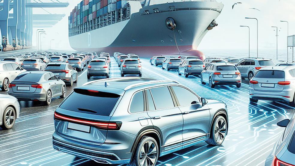 Im Fokus des Forschungsprojektes »Autolog« steht automatisiertes Fahren im Hafen.  © Grafik: BIBA/Lennart Rolfs