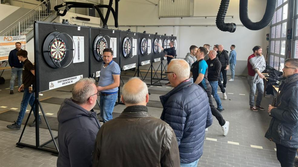 Das Feuerwehrhaus in Ditzum wird Schauplatz des nächsten Darts-Turniers. © privat