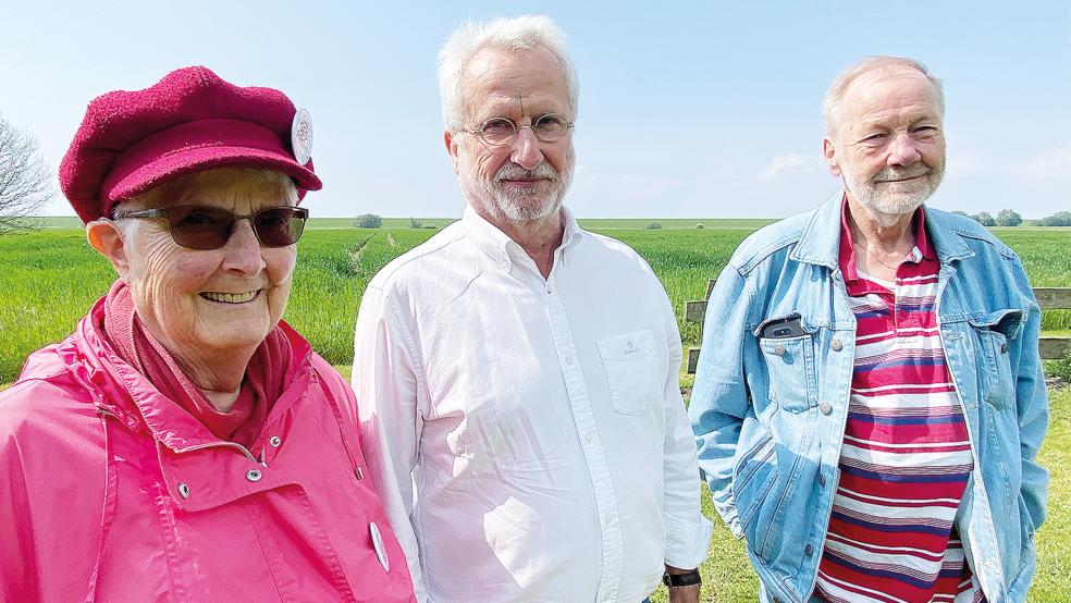 Sprecher des Bündnis für Vielfalt und Demokratie im Rheiderland: (von links) Almuth Rebuschat, Carl-Georg Neelen und Uwe Pleuger.  © Foto: Hanken
