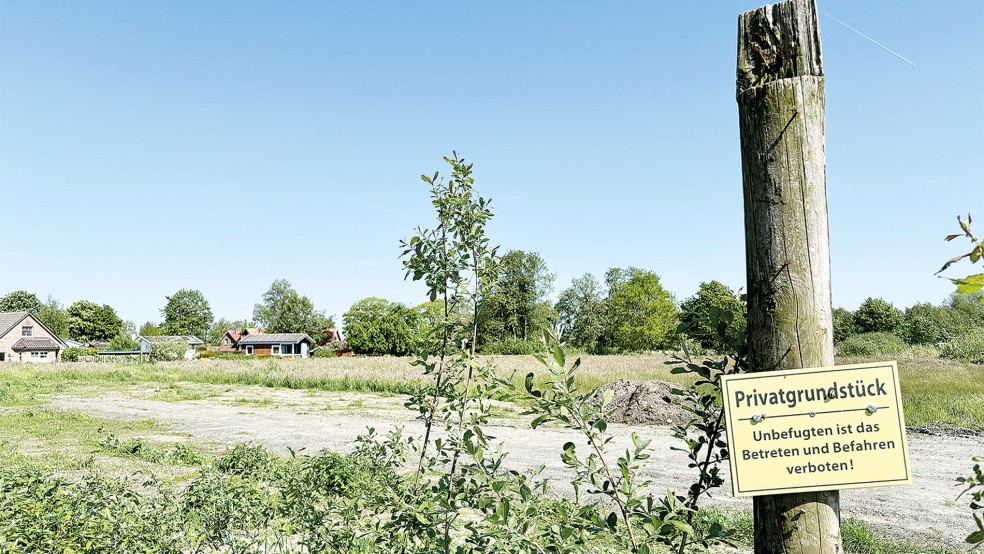 Einer brachliegenden Fläche an der Wiegboldsburer Riede könnte durch das Feriengebiet neues Leben eingehaucht werden.  © Foto: Janssen