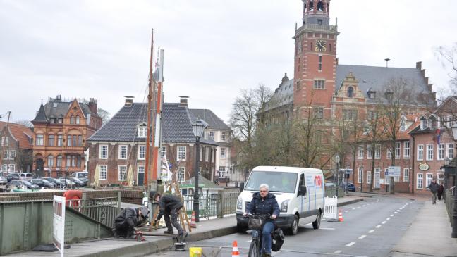 Rathausbrücke in Leer am Dienstag gesperrt