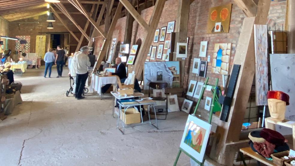 Heute und morgen wird die Ziegelei in Midlum zur Kunstgalerie. © Ziegeleiverein/Hanken