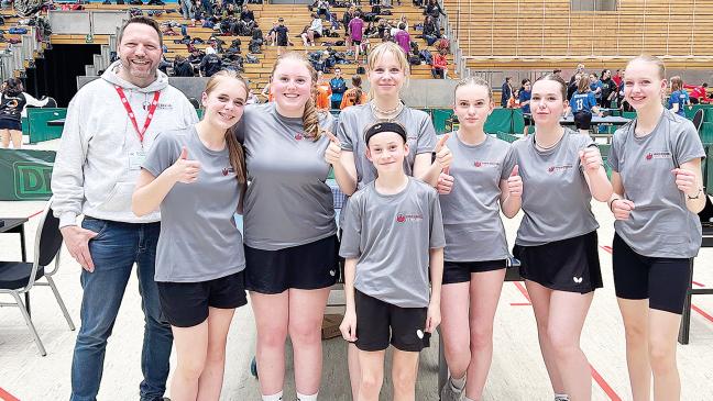 UEG-Tischtennis-Team wird bundesweit Achter