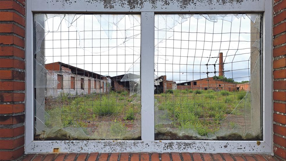 Der Abriss der leerstehenden Gebäude der ehemaligen Ziegelei Reins am Fährpatt in Jemgum soll etwa Ende dieses Jahres ausgeschrieben und im kommenden Jahr in die Tat umgesetzt werden.  © Foto: Szyska