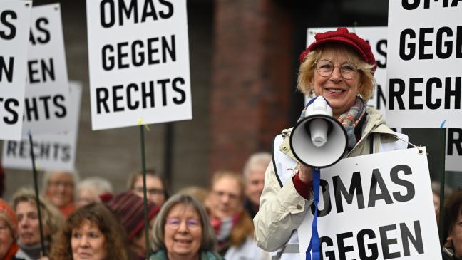 Singender Spaziergang für Europa
