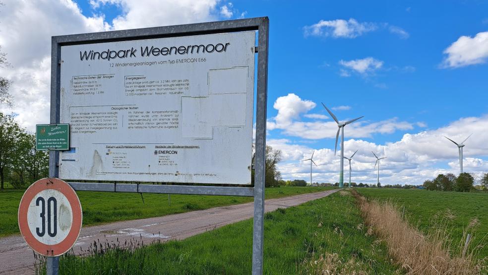 Für das geplante Repoweringvorhaben im Windpark Weenermoor muss kein Bebauungsplan mehr aufgestellt werden. © Szyska/Archiv