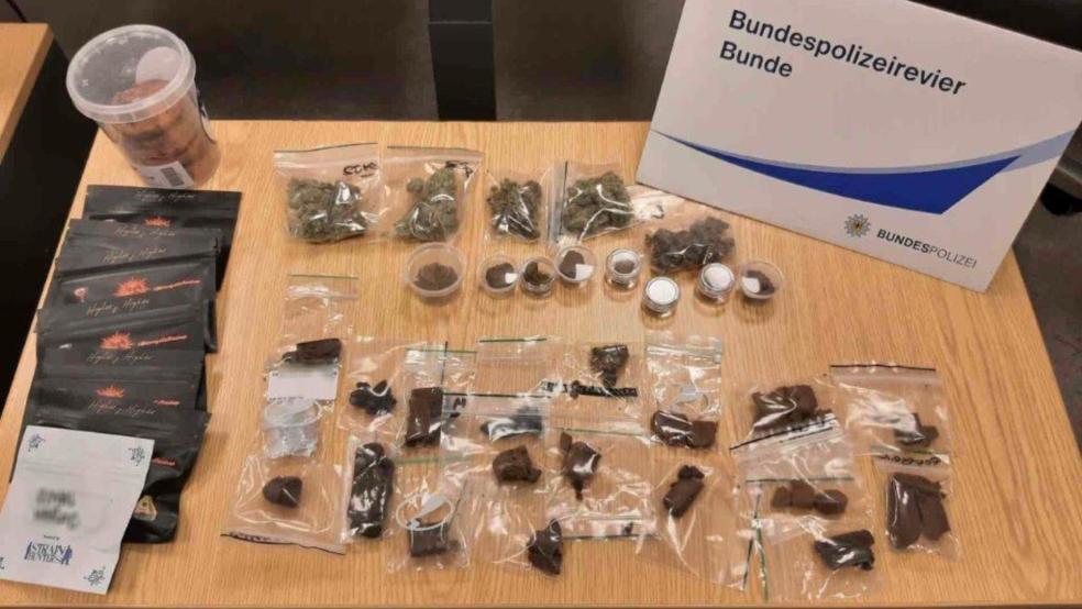 Der 55-Jährige hatte Haschisch, Marihuana und Haschischöl im Gepäck. © Foto: Bundespolizei