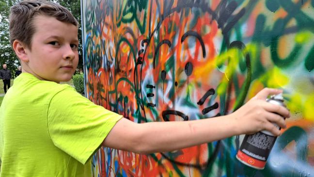 Graffiti-Wand zur kreativen Entfaltung