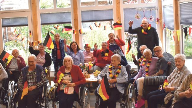 EM-Fankurve im Altenzentrum fiebert morgen wieder mit
