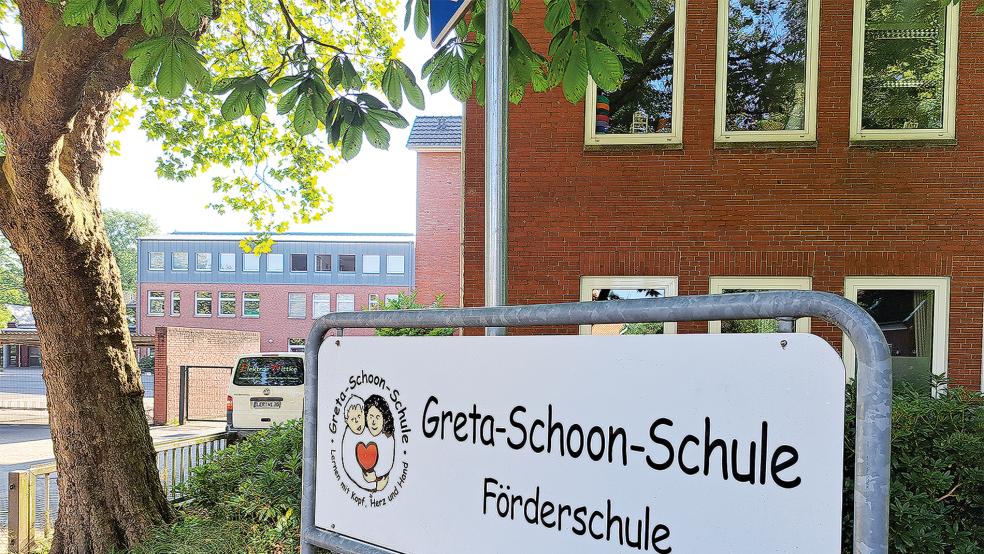 Der Hauptsitz der Greta-Schoon-Schule am Osseweg in Leer, einer Förderschule mit dem Schwerpunkt »Geistige Entwicklung«, wird für rund 1,5 Millionen Euro umgebaut und saniert.  © Foto: Szyska