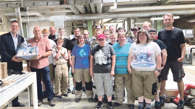 Obermeister besucht Lebenshilfe