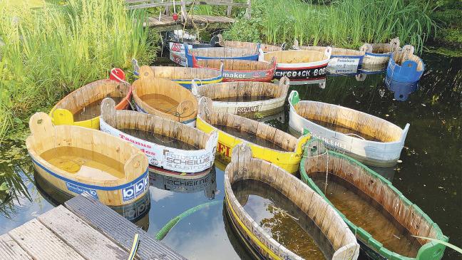 Wackeliger Waschzuber-Wettstreit