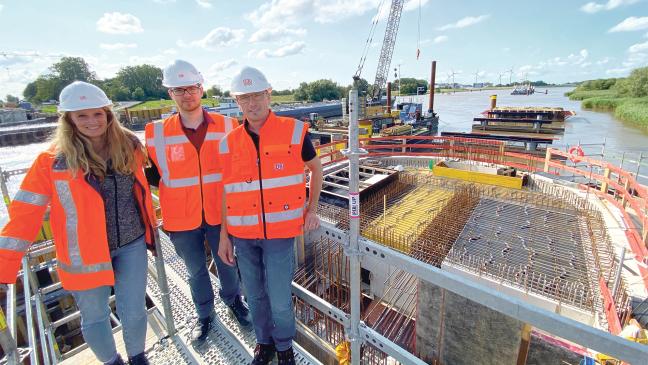 In der Herzkammer der neuen Friesenbrücke