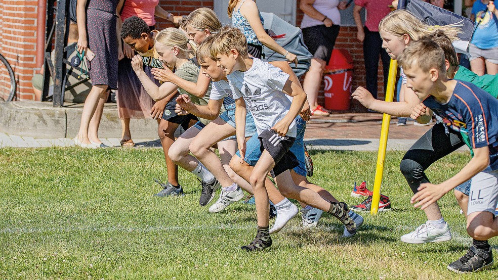 Die Kinderolympiade gehört traditionell zum Sportwochenprogramm des MTV Ditzum.  © Foto: Jungeblut