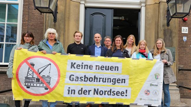 Demonstration auf der Insel Borkum